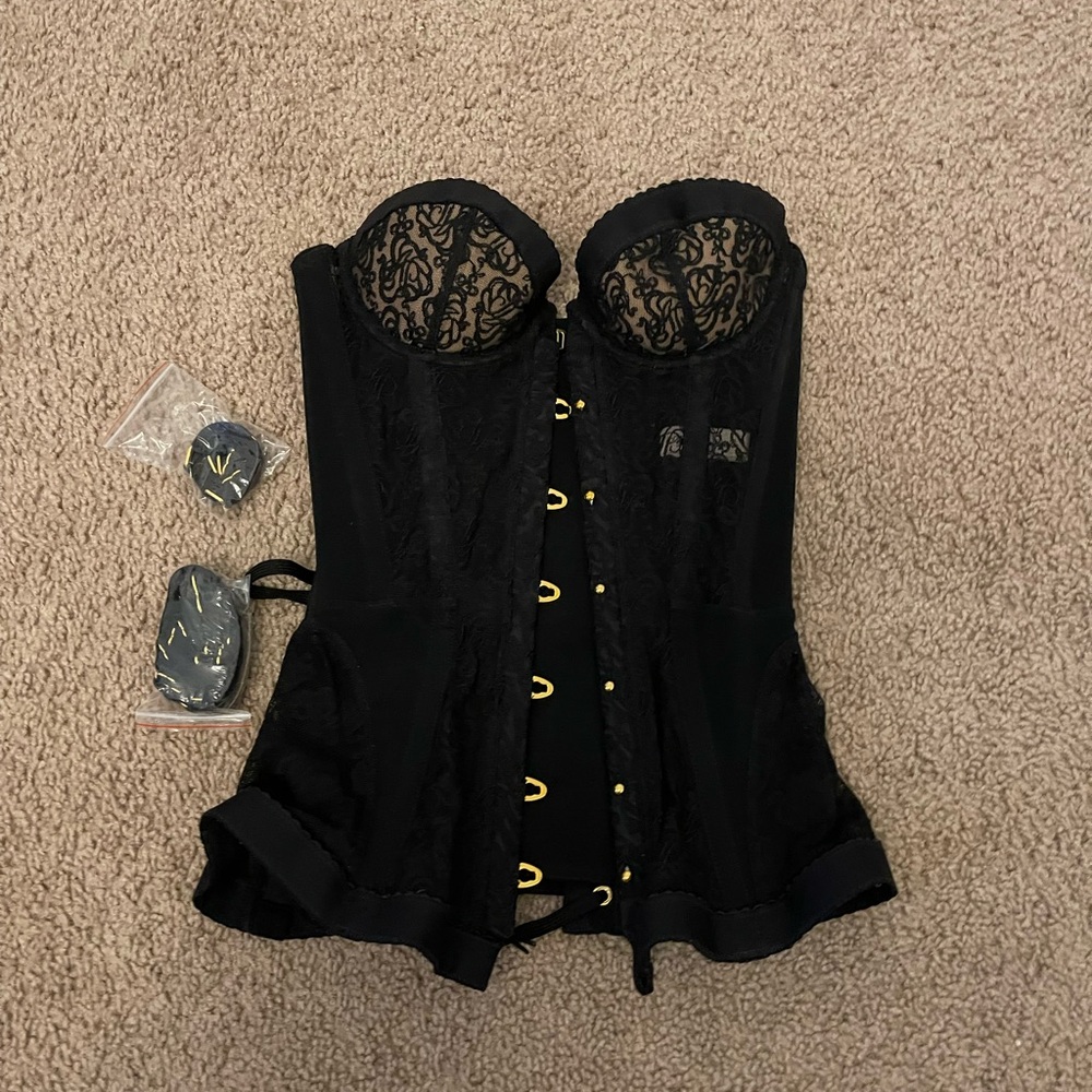 Agent Provocateur Black Lace Corset Bustier